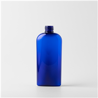 04 oz Blue Cosmo Oval Plastic Bottle - 20/410 (SURPLUS)